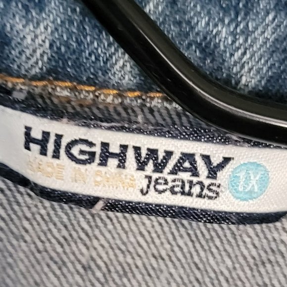 Vintage Highway Jeans Jacket Sleeveless Women’s Jacket Vest Size 1X - Picture 6 of 15